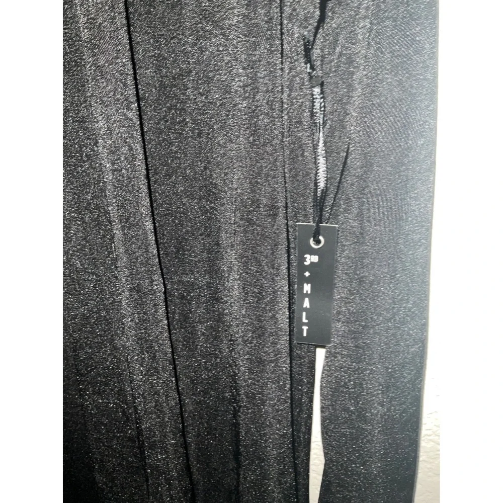 3rd + Malt‎ Womens Black Open Front Long Sleeve Cardigan Sweater Size L NWT